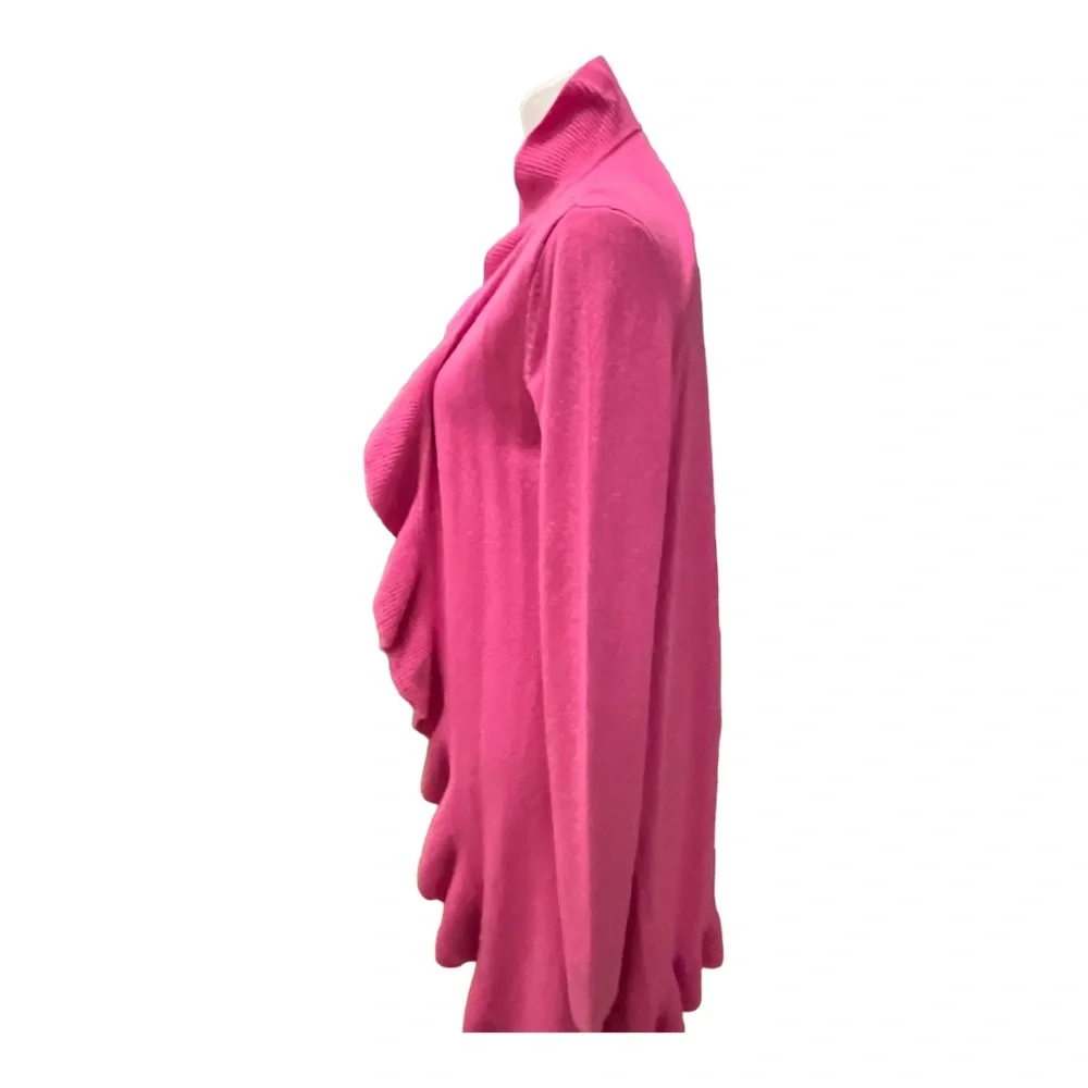 Lilly Pulitzer 100% cashmere ruffle cardigan. Size XS. Never worn - Picture 3 of 5